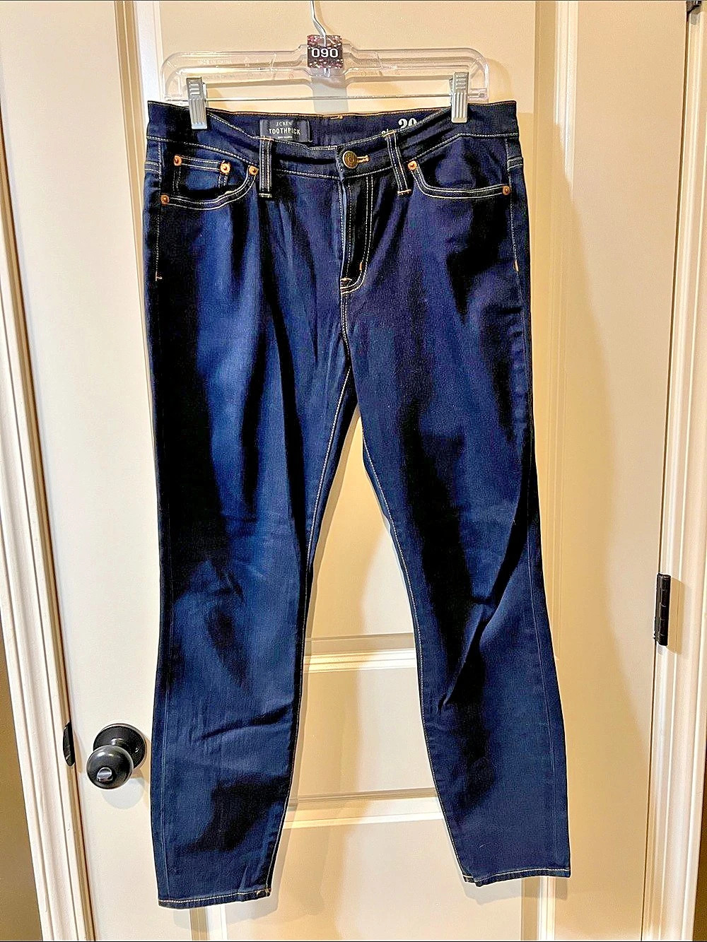 J.Crew Toothpick Straight Leg Jeans Waist 30 Like New H090
